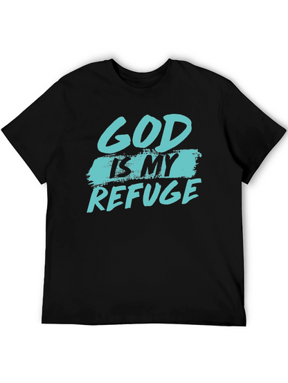 God Is My Refuge Graphic Tee - Christian Apparel