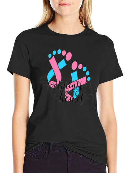 Footprints on My Heart T-Shirt - Baby Announcement