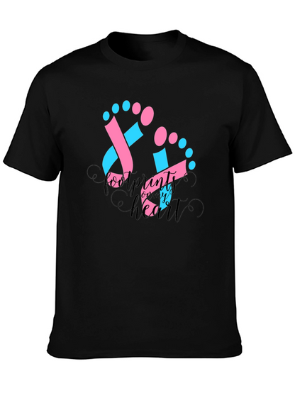 Footprints on My Heart T-Shirt - Baby Announcement