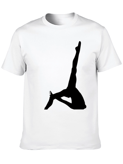 Silhouette Yoga Pose T-Shirt - Unisex Cotton Tee
