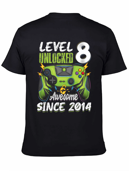 Level 8 Unlocked Birthday T-Shirt