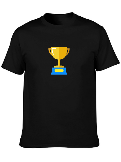 Gold Trophy Graphic Tee - Black