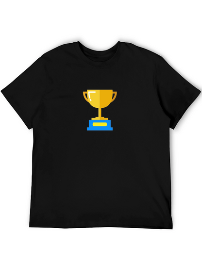 Gold Trophy Graphic Tee - Black