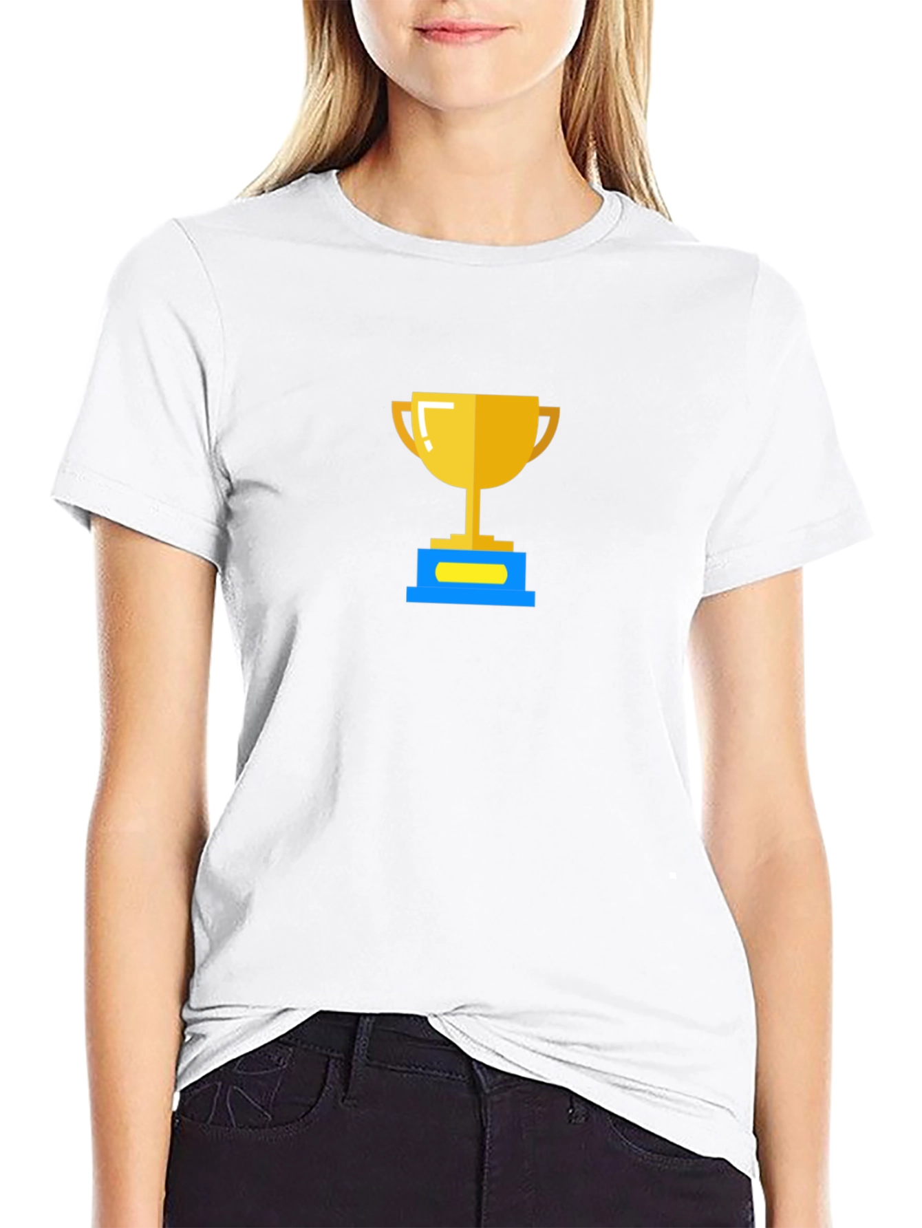 Gold Trophy Graphic Tee - Black