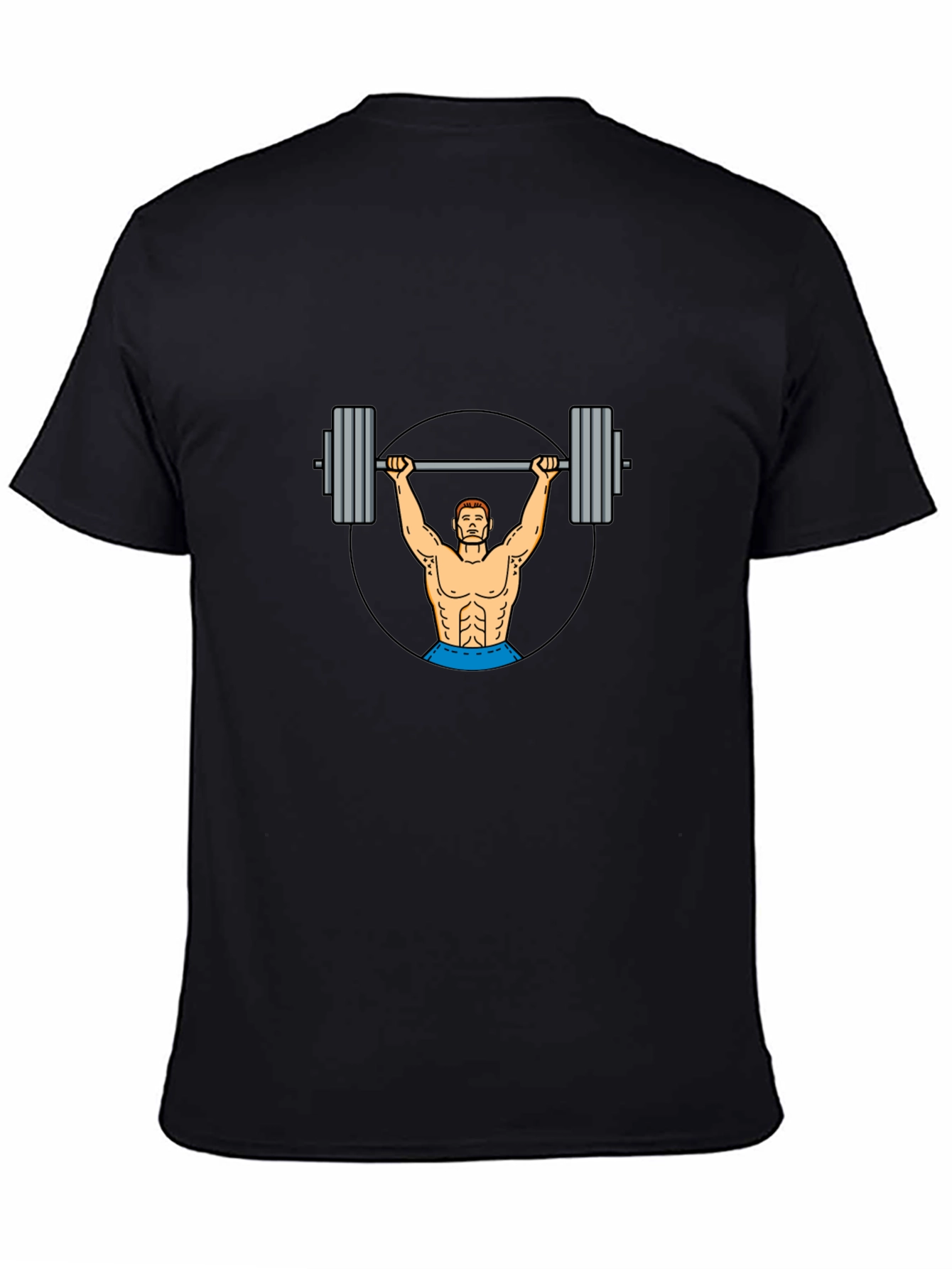 Weightlifter Graphic Tee - Black