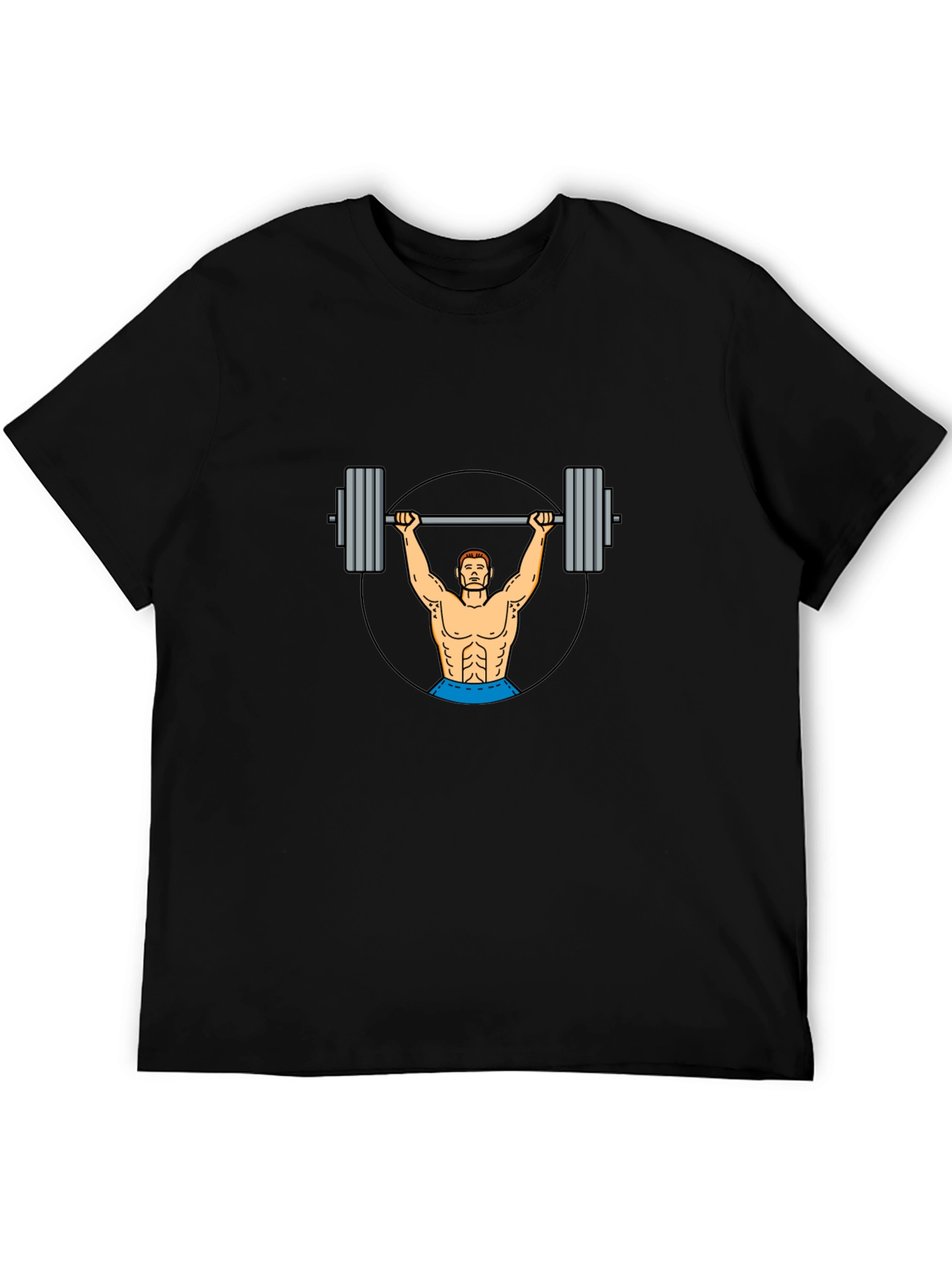 Weightlifter Graphic Tee - Black