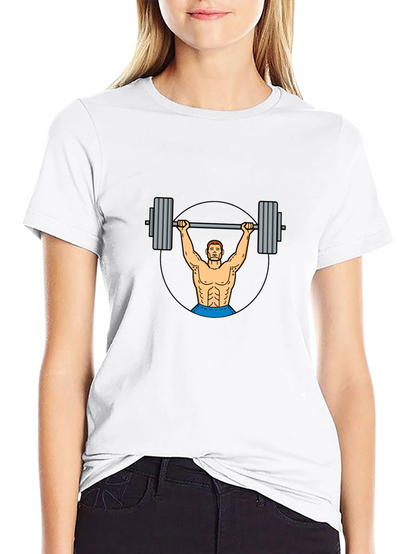 Weightlifter Graphic Tee - Black