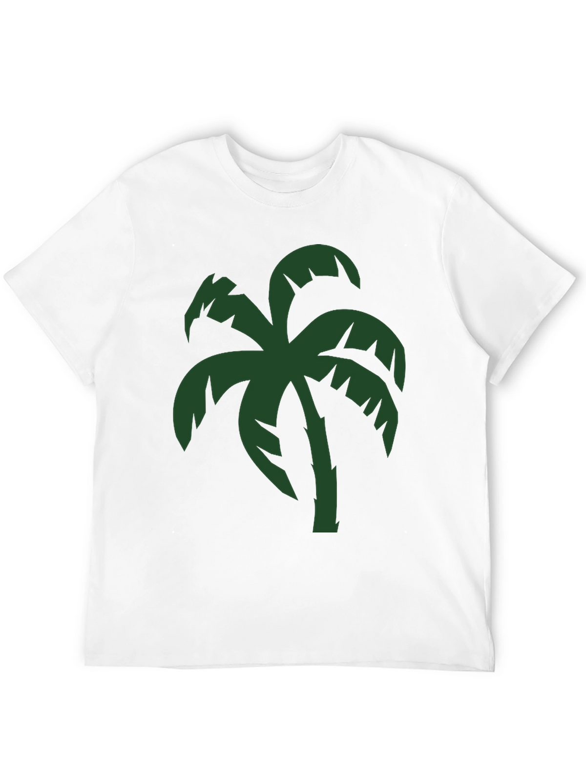 Tropical Palm Tree Graphic T-Shirt - Black