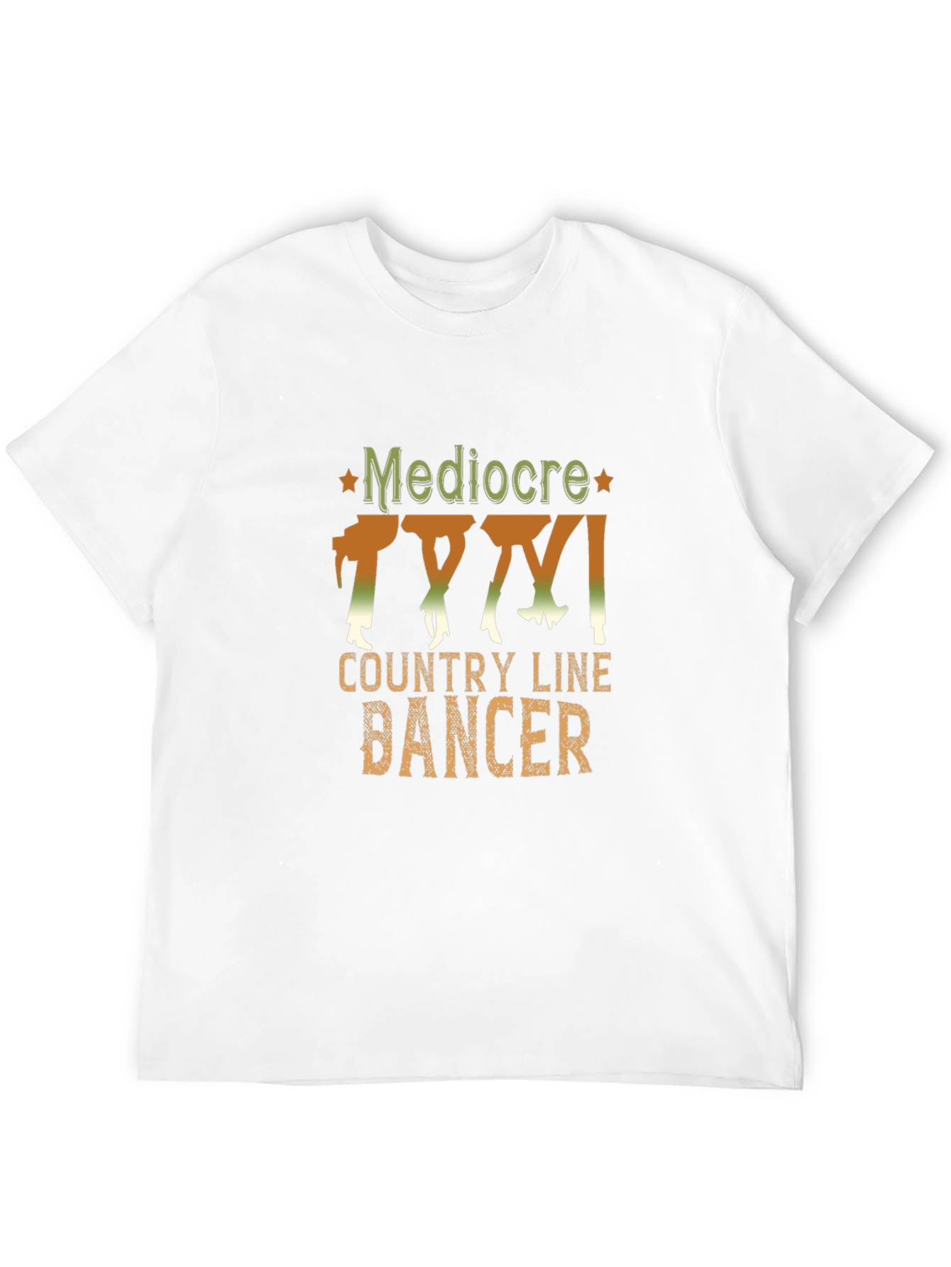 Mediocre Country Line Dancer Graphic Tee