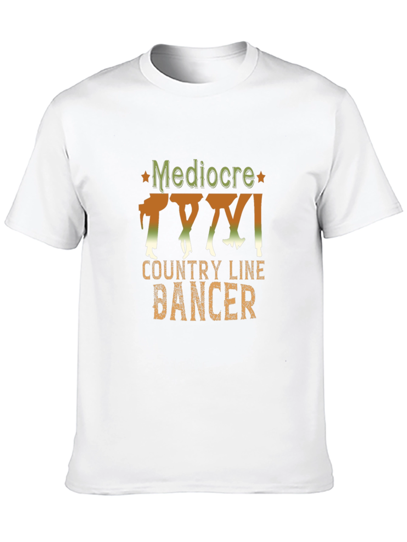 Mediocre Country Line Dancer Graphic Tee