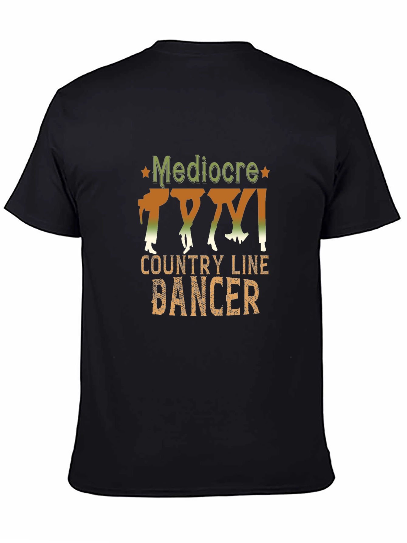 Mediocre Country Line Dancer Graphic Tee