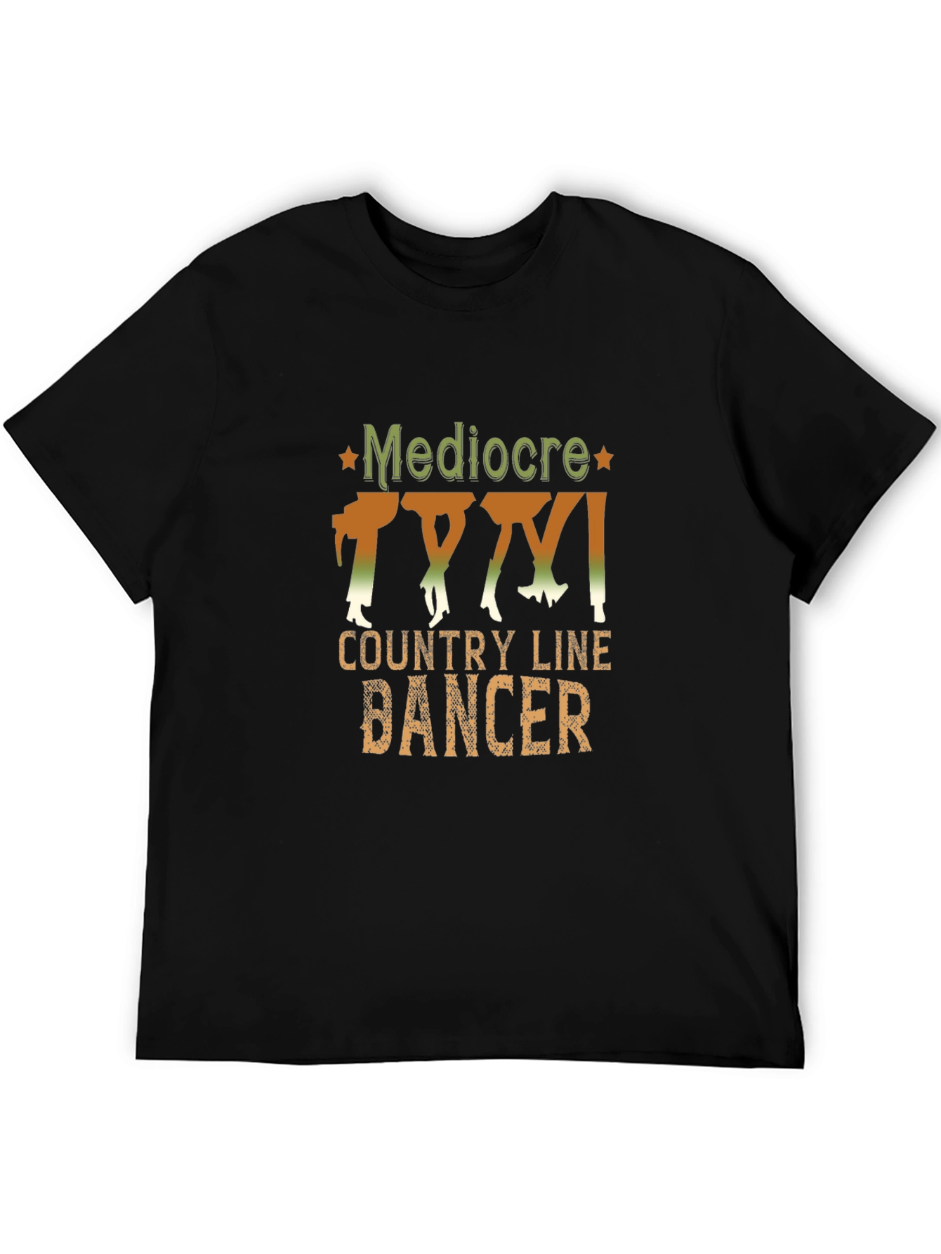 Mediocre Country Line Dancer Graphic Tee