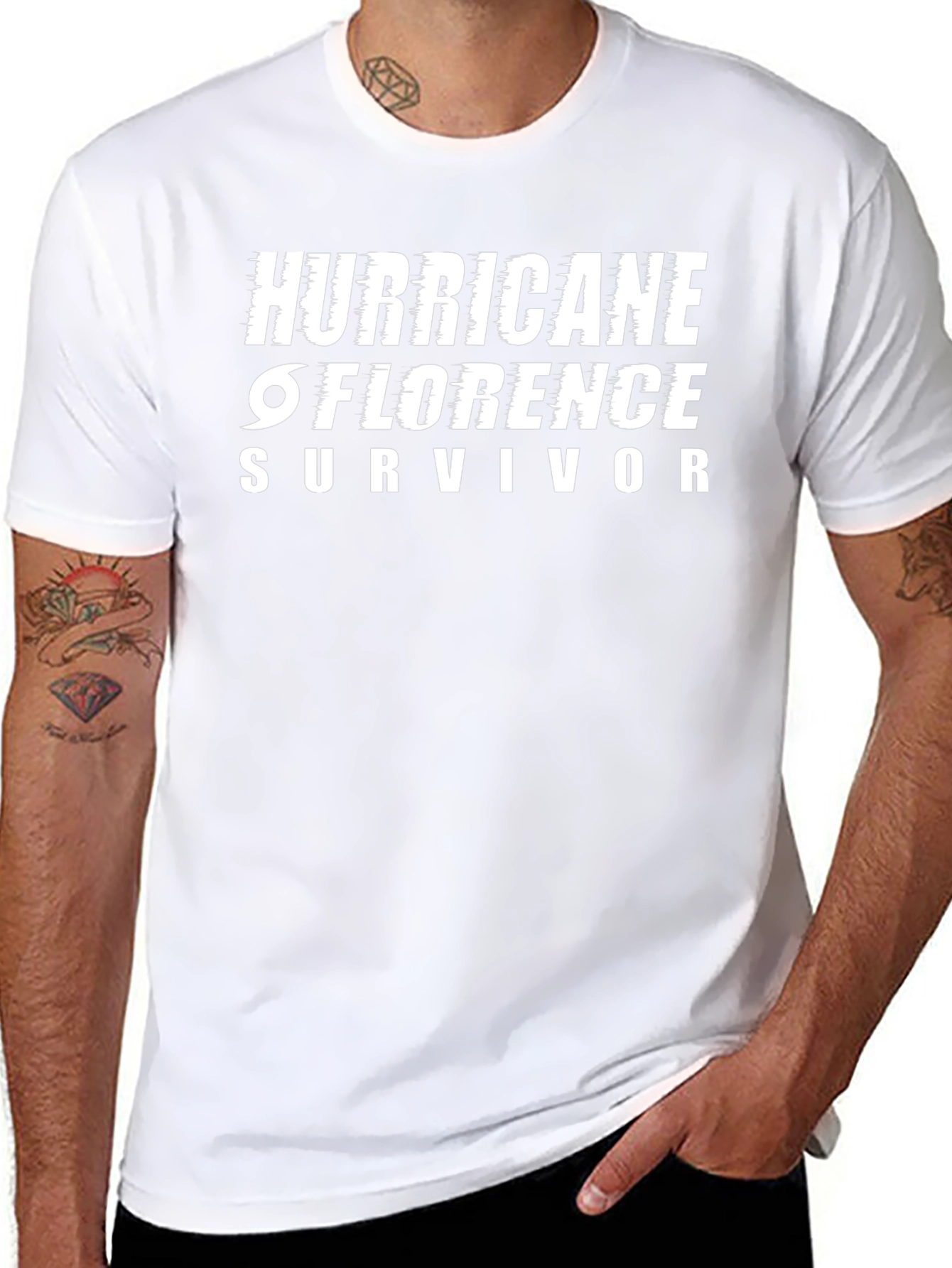 Hurricane Florence Survivor T-Shirt Black