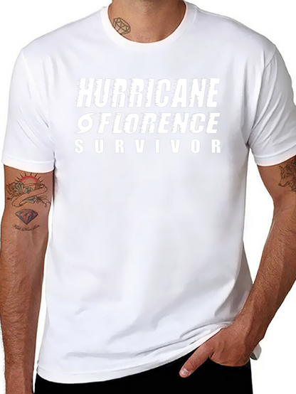 Hurricane Florence Survivor T-Shirt Black
