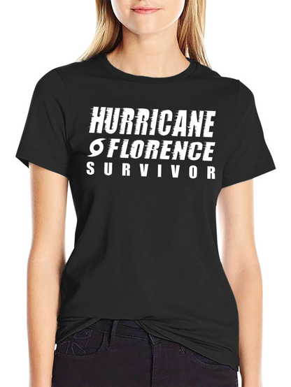 Hurricane Florence Survivor T-Shirt Black