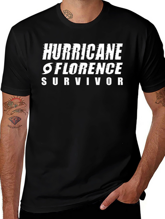 Hurricane Florence Survivor T-Shirt Black