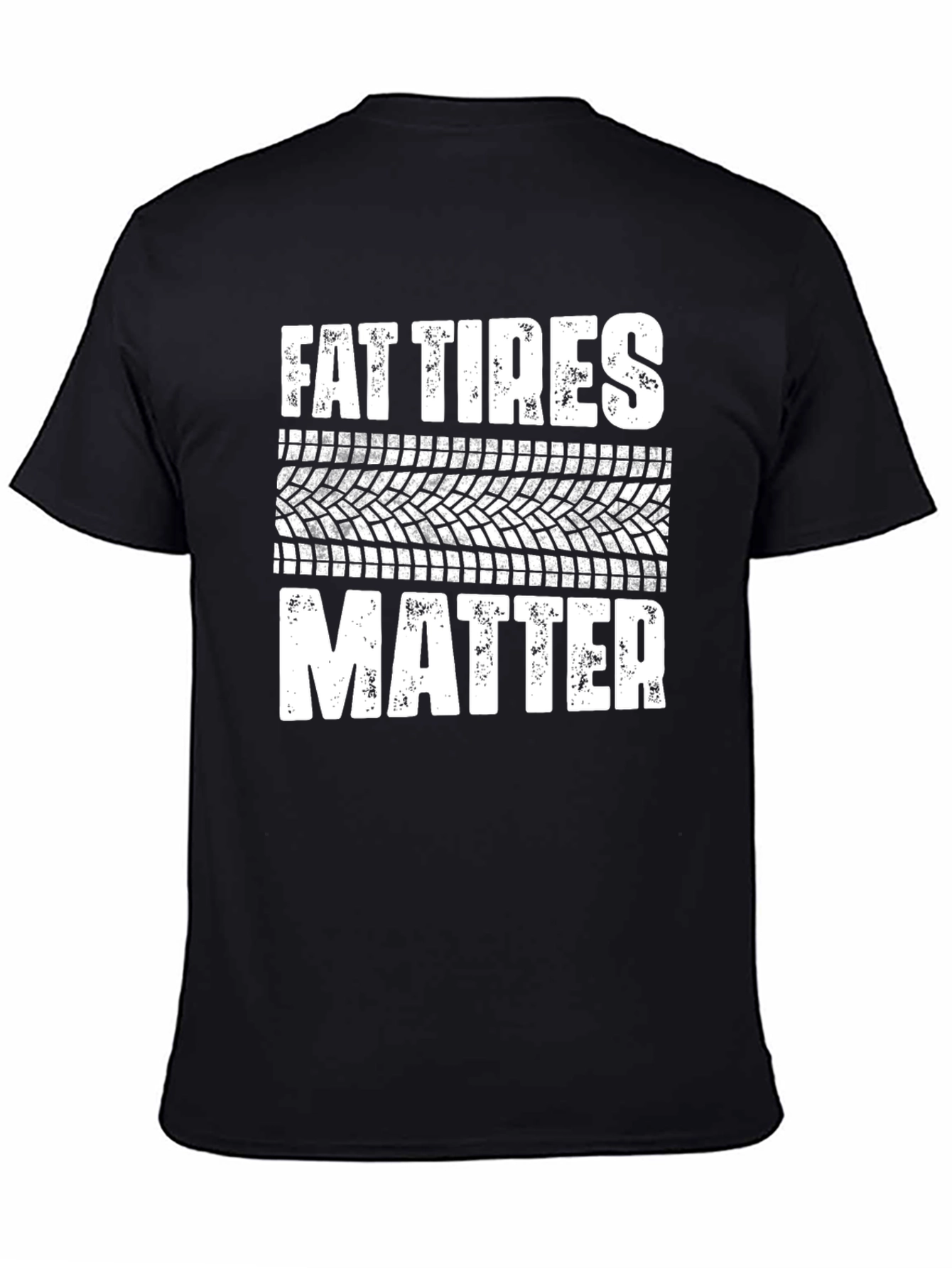 Fat Tires Matter Graphic Tee - Black Cotton T-Shirt