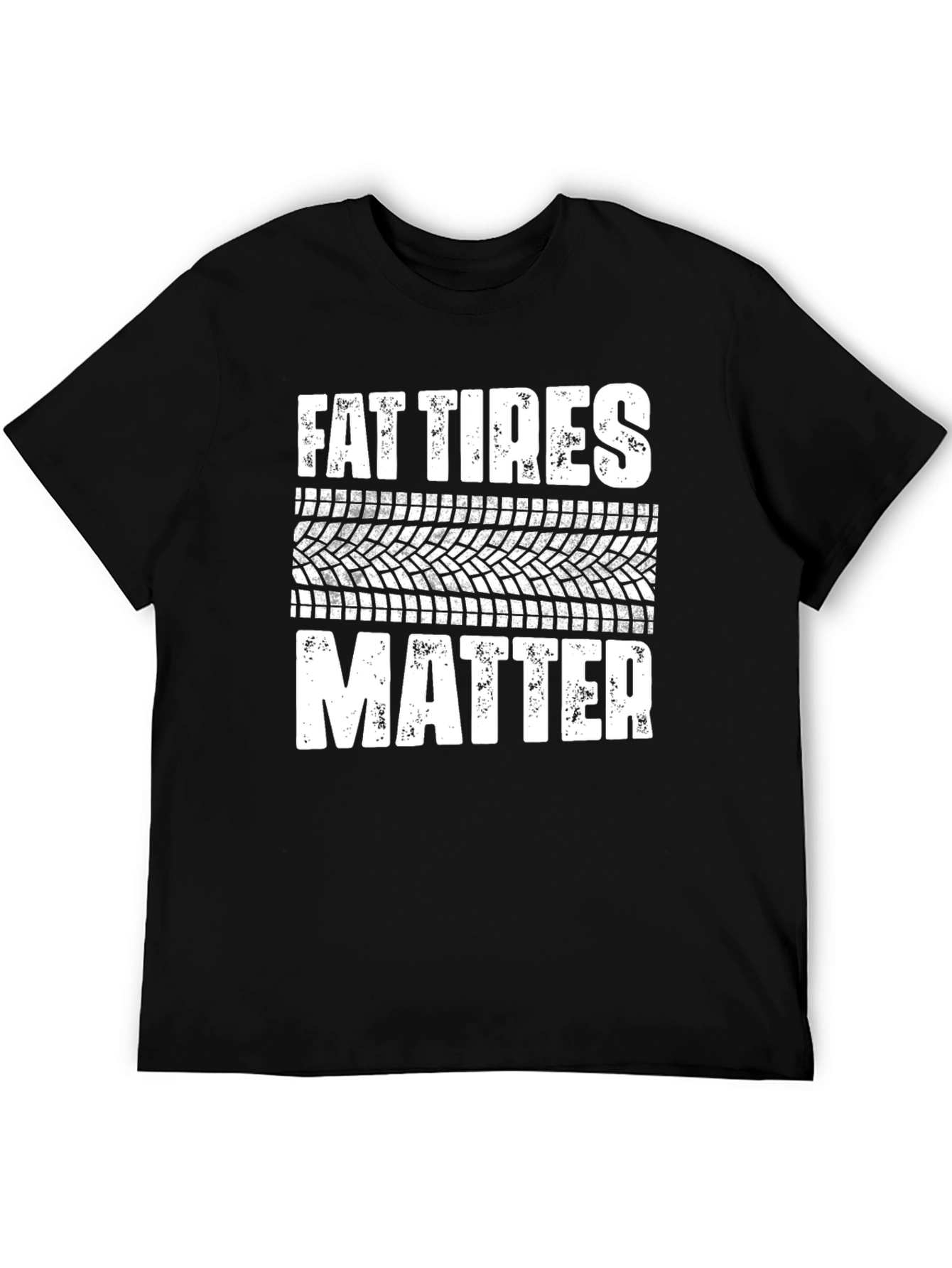 Fat Tires Matter Graphic Tee - Black Cotton T-Shirt