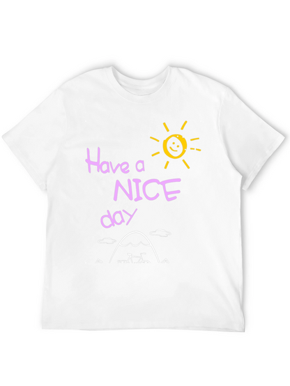 Have a Nice Day Graphic T-Shirt - Black
