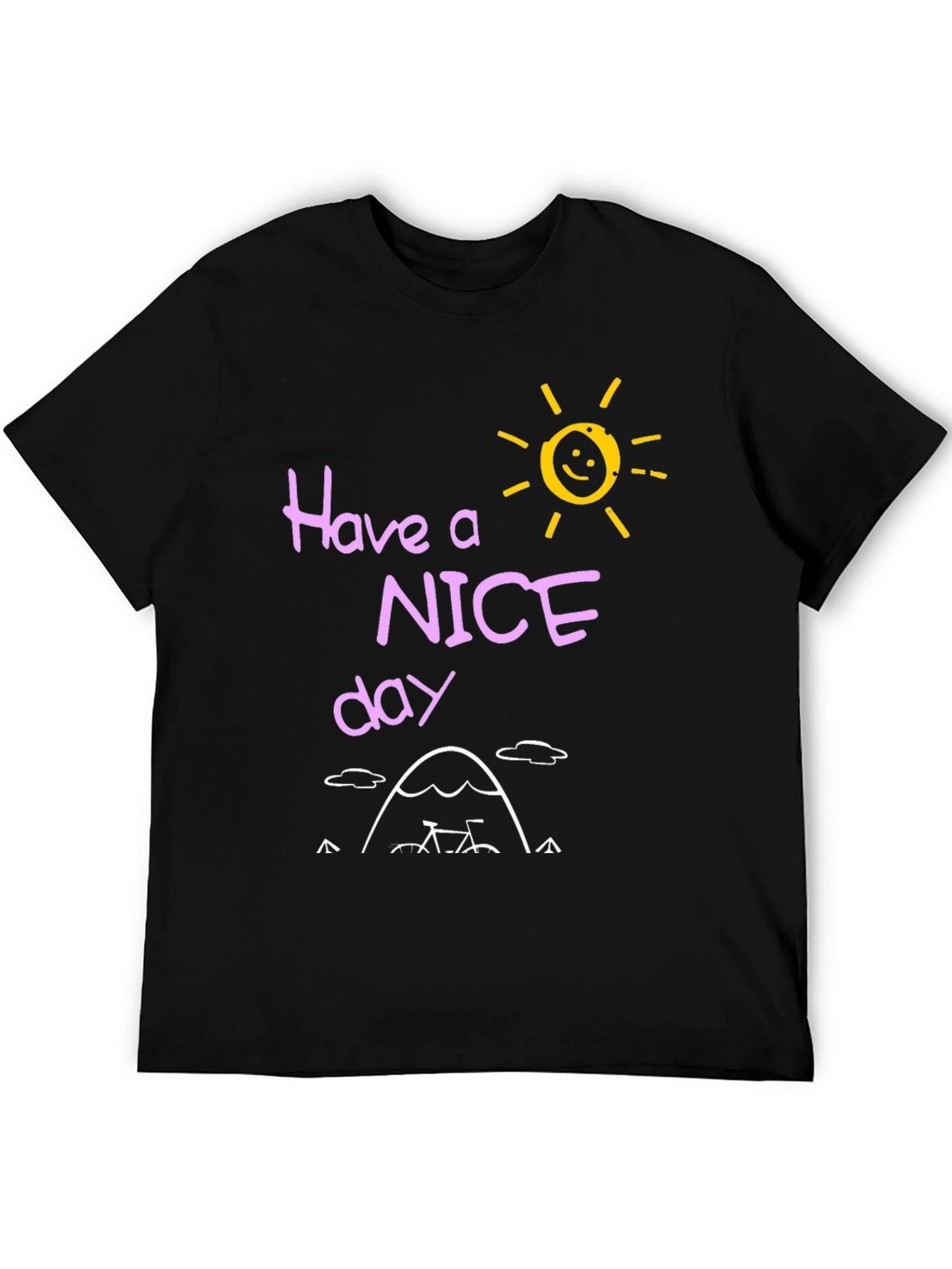 Have a Nice Day Graphic T-Shirt - Black