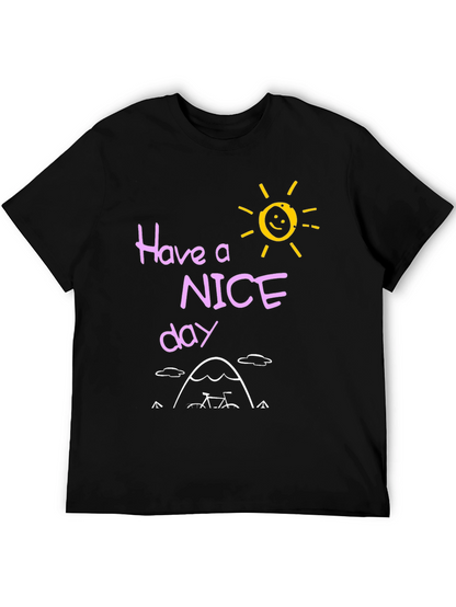 Have a Nice Day Graphic T-Shirt - Black