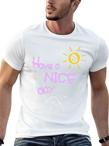 Have a Nice Day Graphic T-Shirt - Black