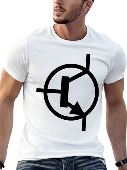 Electronics Circuit Symbol Black T-Shirt