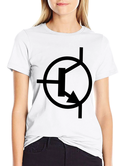Electronics Circuit Symbol Black T-Shirt