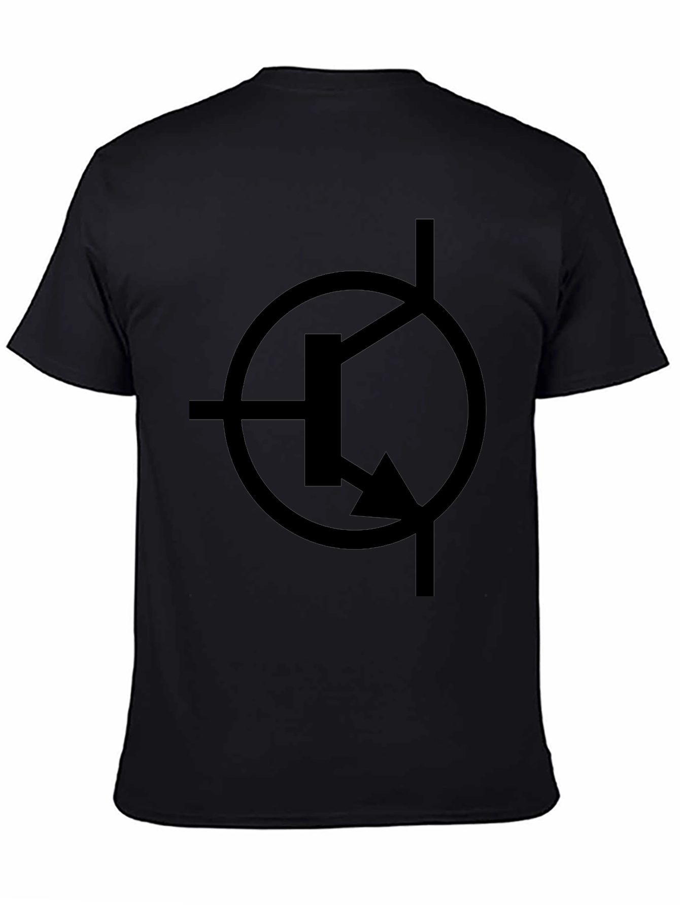 Electronics Circuit Symbol Black T-Shirt