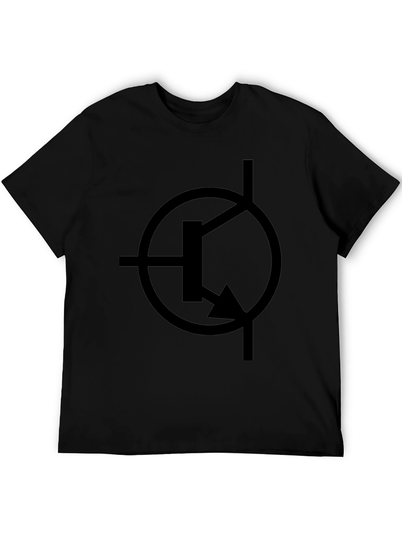 Electronics Circuit Symbol Black T-Shirt