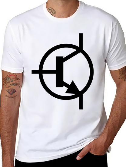 Electronics Circuit Symbol Black T-Shirt