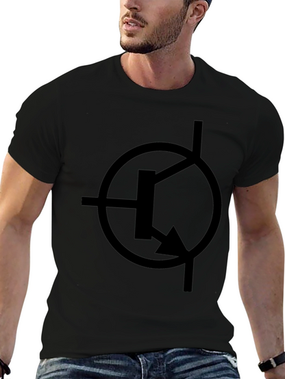 Electronics Circuit Symbol Black T-Shirt