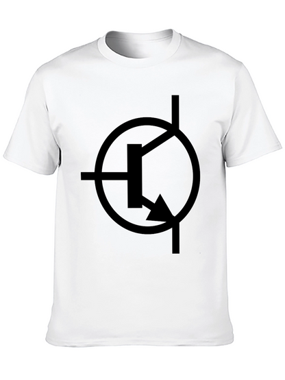 Electronics Circuit Symbol Black T-Shirt