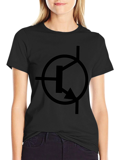 Electronics Circuit Symbol Black T-Shirt