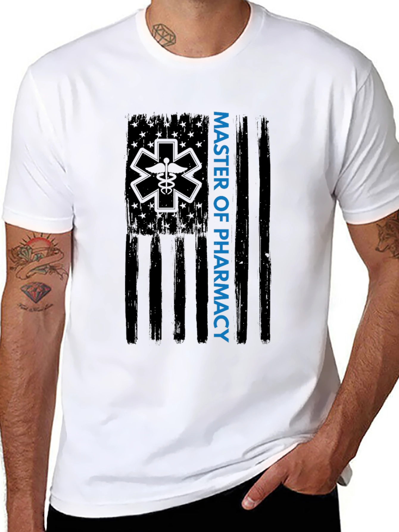 Master of Pharmacy American Flag T-Shirt