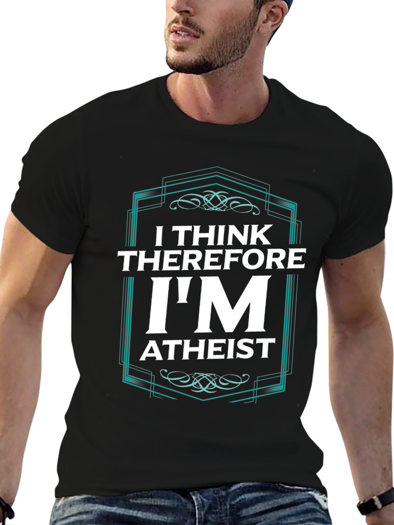 I Think Therefore Im Atheist Graphic T-Shirt