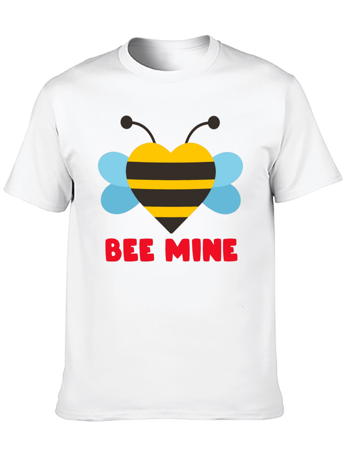 Bee Mine Heart Graphic Tee - Valentines Day