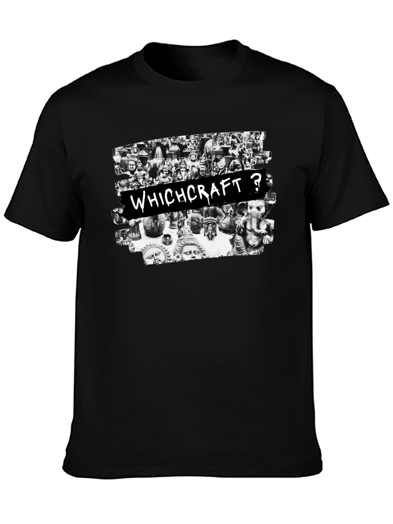 Witchcraft Graphic Print Black T-Shirt