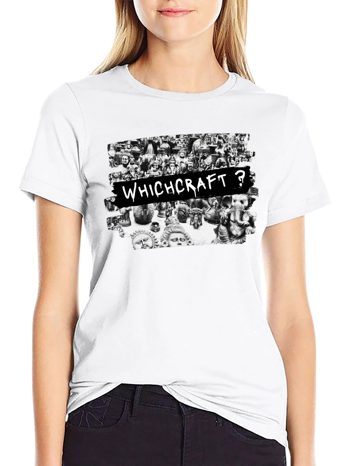 Witchcraft Graphic Print Black T-Shirt