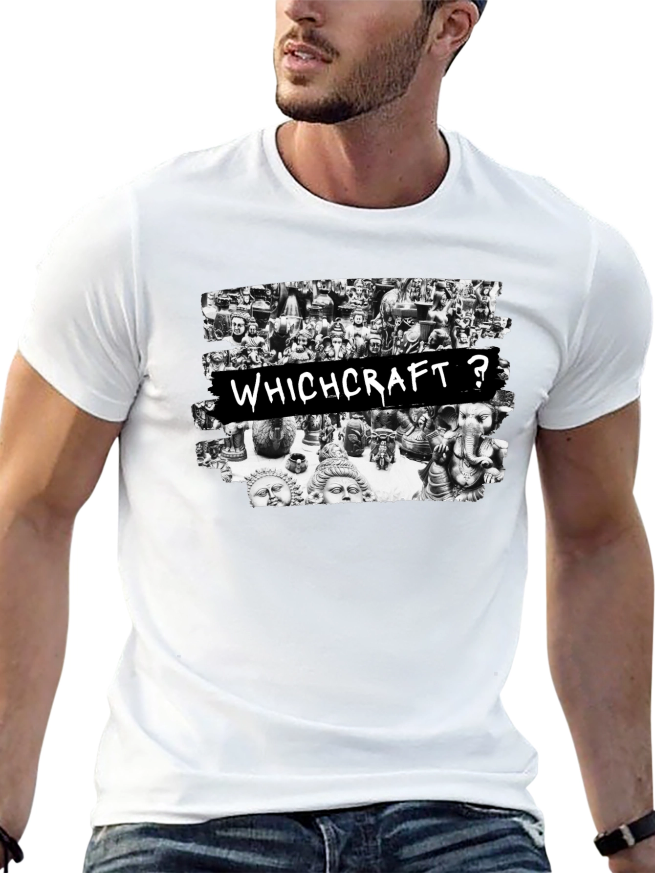 Witchcraft Graphic Print Black T-Shirt