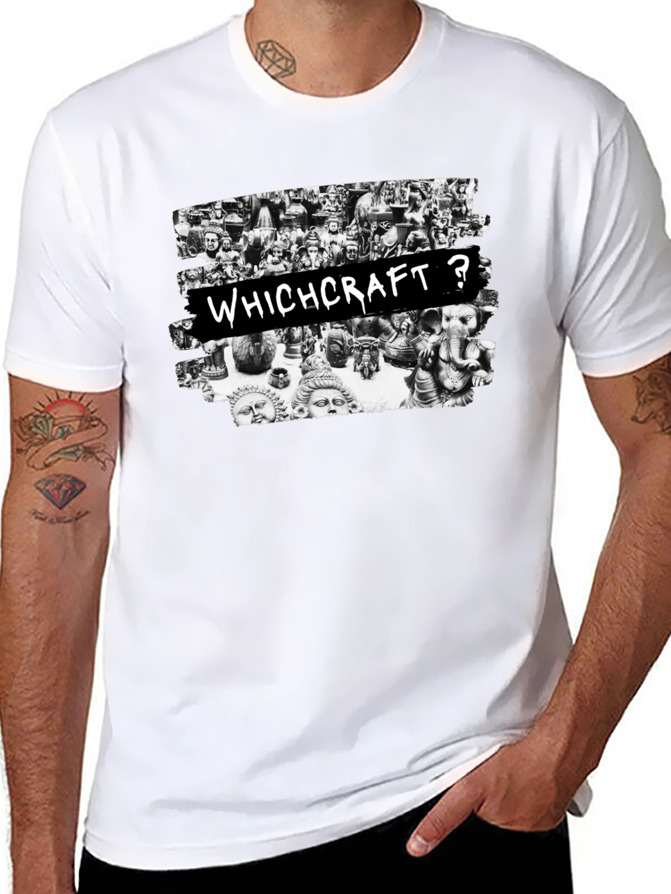 Witchcraft Graphic Print Black T-Shirt