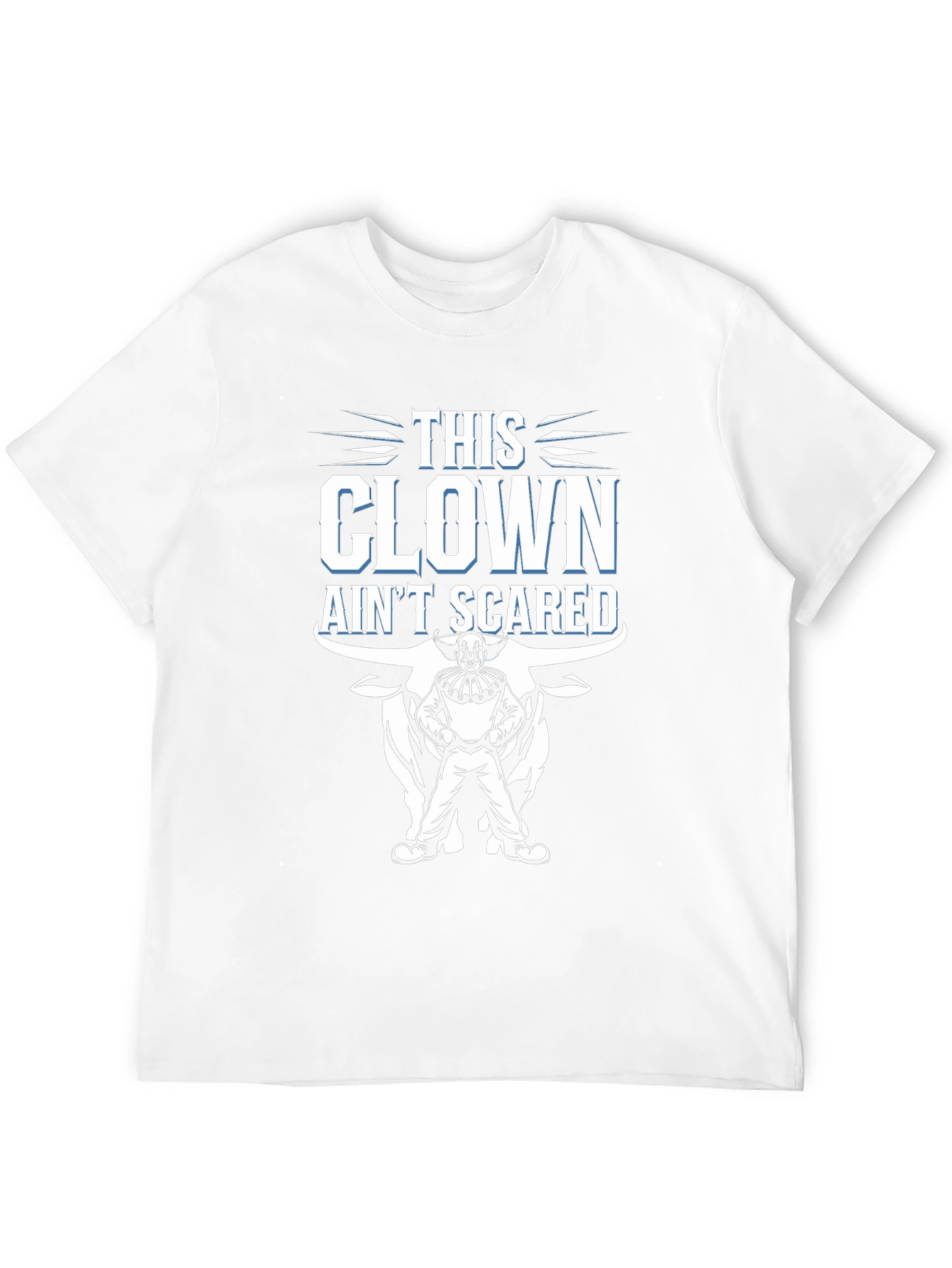 This Clown Aint Scared Mens Black Graphic Tee