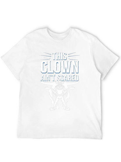 This Clown Aint Scared Mens Black Graphic Tee