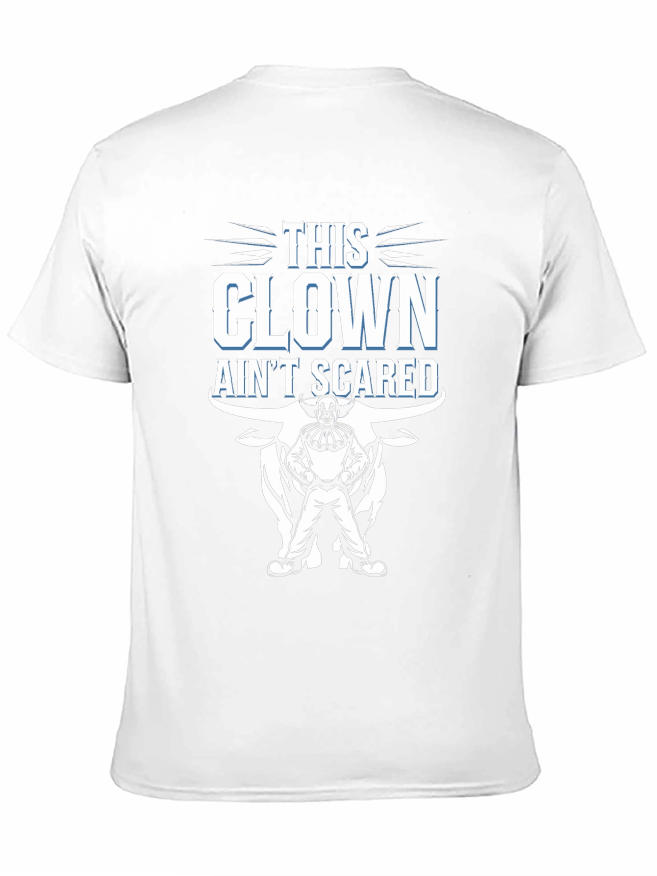 This Clown Aint Scared Mens Black Graphic Tee