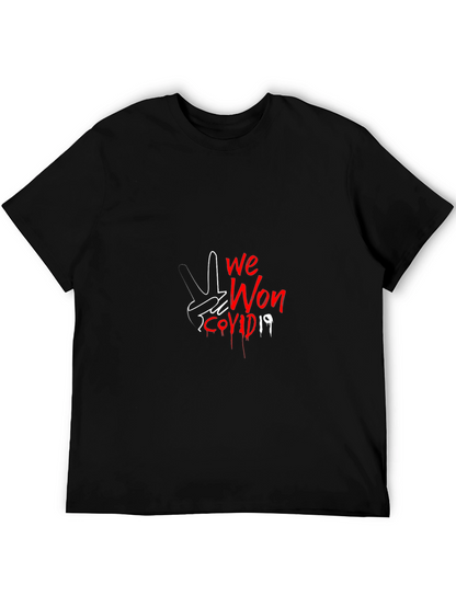 We Won COVID-19 Graphic Tee - Black