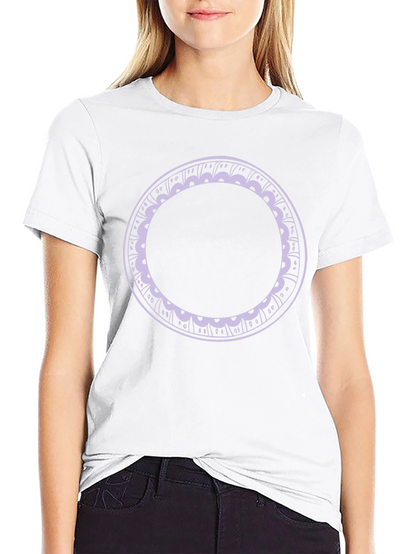 Minimalist Circle Graphic Tee - Black