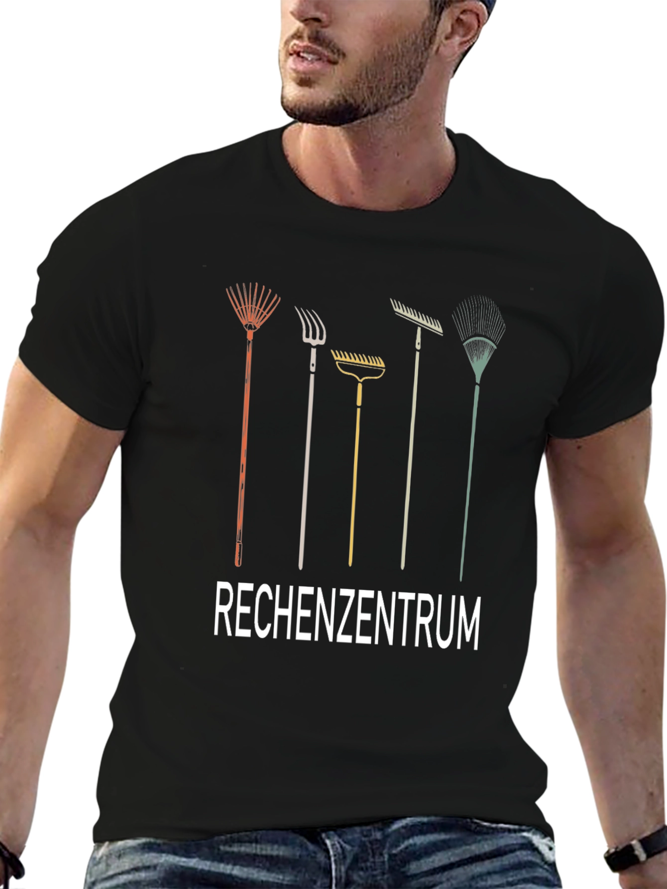 RECHENZENTRUM Rake Graphic Tee - Gardener T-Shirt