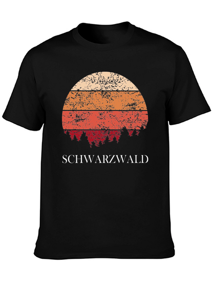 Schwarzwald Retro Sunset T-Shirt