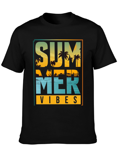 Summer Vibes Graphic T-Shirt - Beach Design