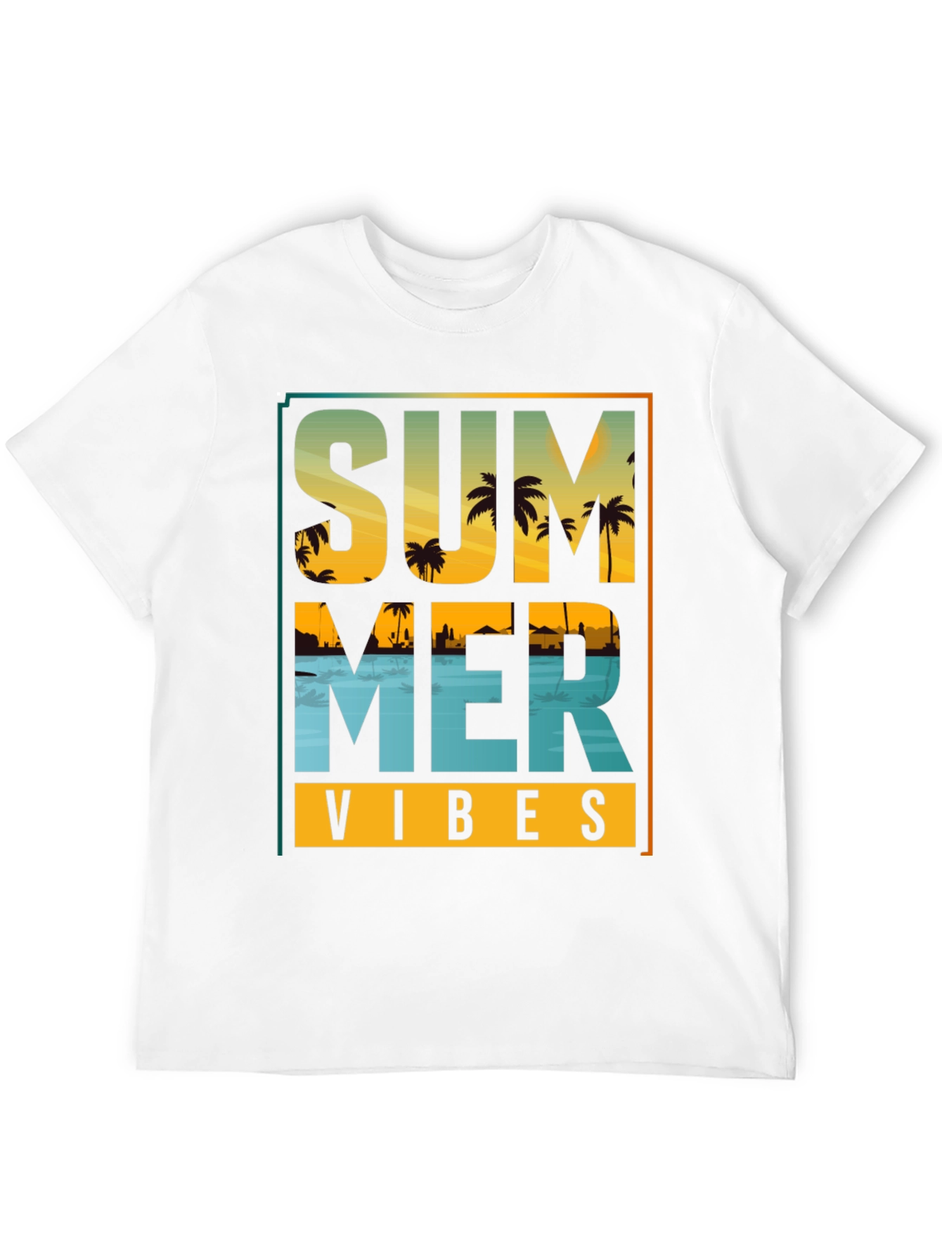 Summer Vibes Graphic T-Shirt - Beach Design